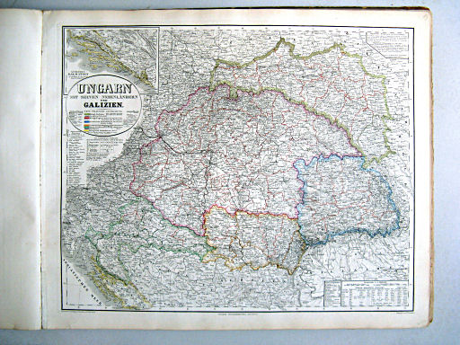 Hand-Atlas der Erde und des Himmels (1860)
17. Ungarn mit seinen Nebenländern und Galizien
