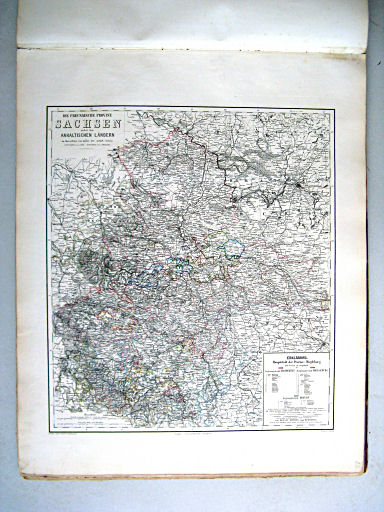 Hand-Atlas der Erde und des Himmels (1860)
22. Die Preussische Provinz Sachsen nebst den Anhaltischen Ländern