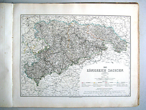 Hand-Atlas der Erde und des Himmels (1860)
27. Das Königreich Sachsen