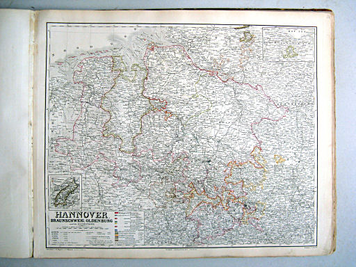 Hand-Atlas der Erde und des Himmels (1860)
28. Hannover, Braunschweig, Oldenburg und die Hansestädte