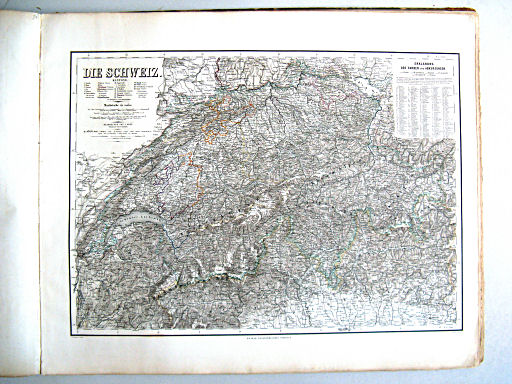 Hand-Atlas der Erde und des Himmels (1860)
31. Die Schweiz