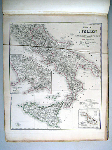 Hand-Atlas der Erde und des Himmels (1860)
34. Unter-Italien oder das Königreich beider Sicilien