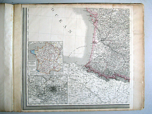 Hand-Atlas der Erde und des Himmels (1860)
38. General-Karte von Frankreich, südwestlicher Theil
