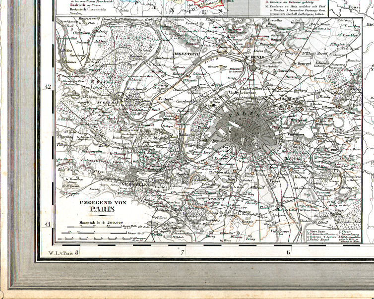 Hand-Atlas des Himmels und der Erde (1860)
38b. Umgegend von Paris