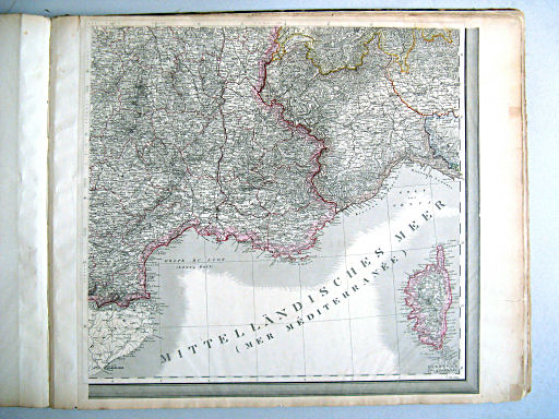 Hand-Atlas der Erde und des Himmels (1860)
39. General-Karte von Frankreich, südöstlicher Theil