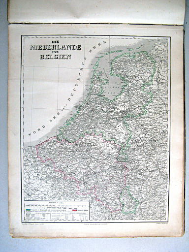Hand-Atlas der Erde und des Himmels (1860)
43. Die Niederlande und Belgien