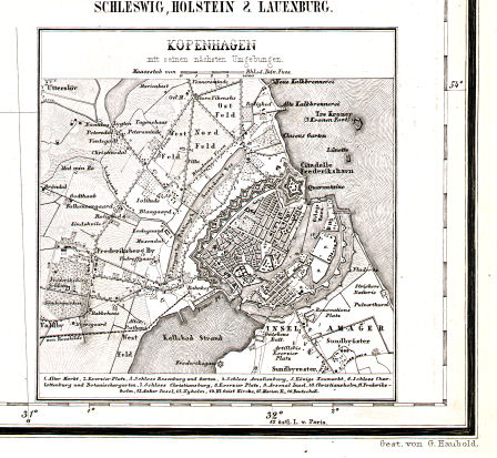 Hand-Atlas des Himmels und der Erde (1860)
44c. Kopenhagen mit seinen nächsten Umgebungen