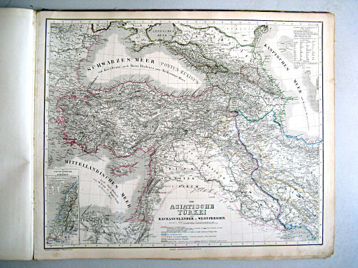 Hand-Atlas der Erde und des Himmels (1860)
51. Die Asiatische Türkei die Kaukasusländer u. West-Persien