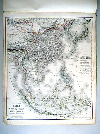 Hand-Atlas der Erde und des Himmels (1860)
54. Das südöstliche Asien oder China, Japan und Hinter-Indien mit dem indischen Archipelagus
