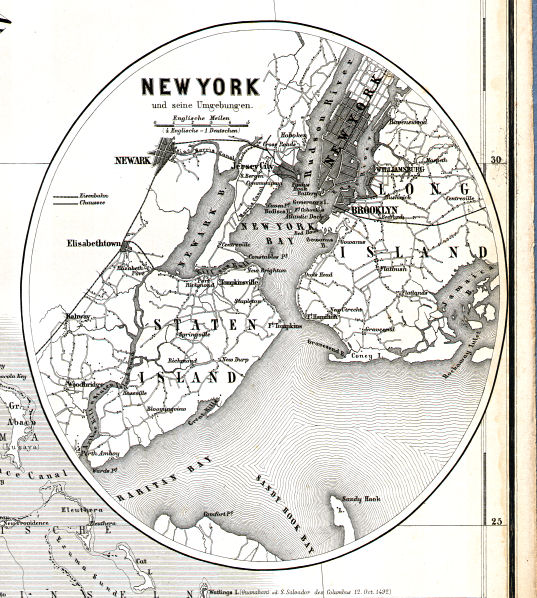 Hand-Atlas des Himmels und der Erde (1860)
62a. New-York und seine Umgebungen