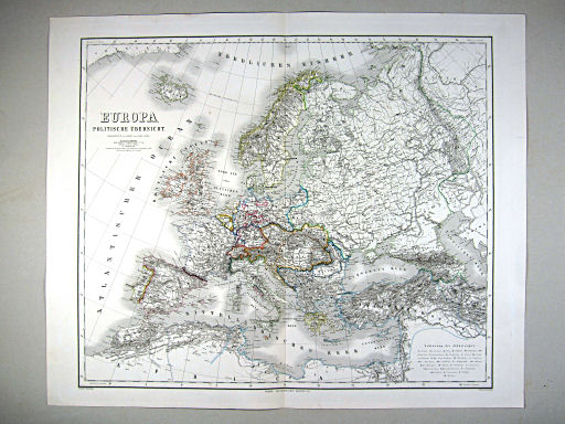Hand-Atlas des Himmels und der Erde (1869)
6. Europa, politische Übersicht
