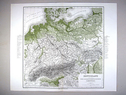 Hand-Atlas des Himmels und der Erde (1869)
9. Deutschland nach seinen oro-hydrographischen Verhältnissen
