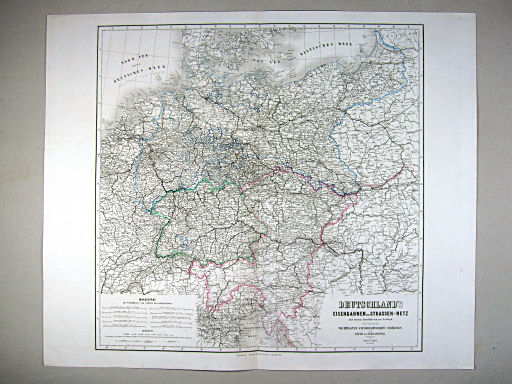 Hand-Atlas des Himmels und der Erde (1869)
10. Deutschland's Eisenbahnen und Strassen-Netz