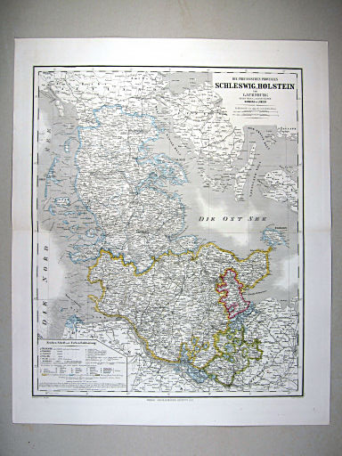 Hand-Atlas des Himmels und der Erde (1869)
17. Die Herzogthümer Schleswig, Holstein und Lauenburg mit den freien und Hansestädten Hamburg & Lübeck