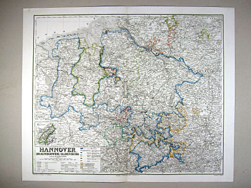Hand-Atlas des Himmels und der Erde (1869)
18. Hannover, Braunschweig, Oldenburg und die Hansestädte