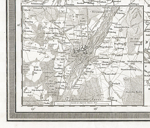 Hand-Atlas des Himmels und der Erde (1869)
23a. Umgebung von München