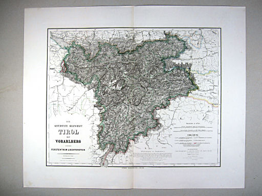 Hand-Atlas des Himmels und der Erde (1869)
30. Die gefürstete Grafschaft Tirol mit Vorarlberg und das Fürstenthum Liechtenstein