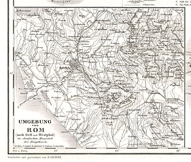Hand-Atlas des Himmels und der Erde (1869)
34a. Umgebung von Rom
