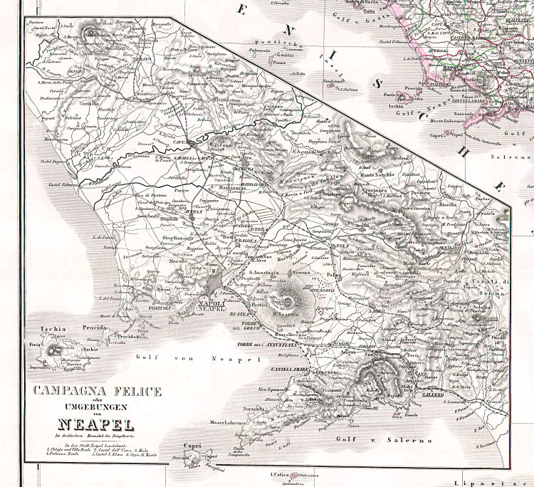 Hand-Atlas des Himmels und der Erde (1869)
35a. Campagna Felice oder Umgebungen von Neapel