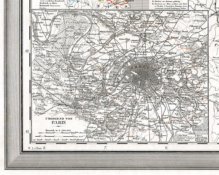 Hand-Atlas des Himmels und der Erde (1869)
39b. Umgegend von Paris