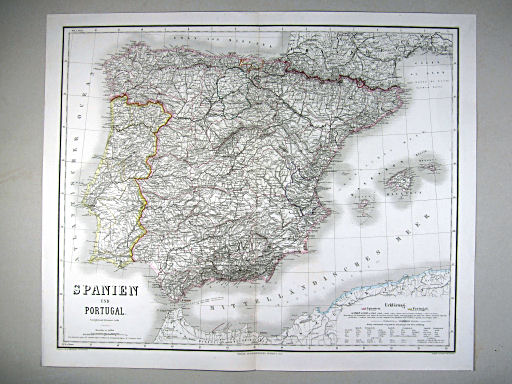 Hand-Atlas des Himmels und der Erde (1869)
41. Spanien und Portugal