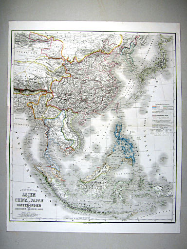 Hand-Atlas des Himmels und der Erde (1869)
54. Das südöstliche Asien oder China, Japan und Hinter-Indien mit dem indischen Archipelagus
