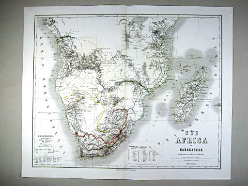 Hand-Atlas des Himmels und der Erde (1869)
58. Süd Africa mit Madagascar