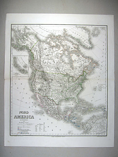 Hand-Atlas des Himmels und der Erde (1869)
60. Nord America mit Westindien