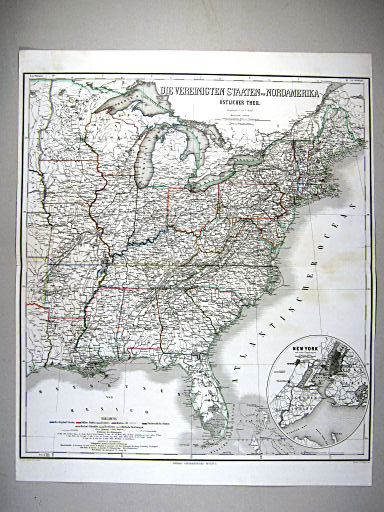 Hand-Atlas des Himmels und der Erde (1869)
62. Die Vereinigten Staaten von Nordamerika (Östlicher Theil)