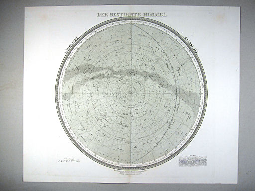 Hand-Atlas des Himmels und der Erde (1869)
68. Der gestirnte Himmel. Nördliche Halbkugel