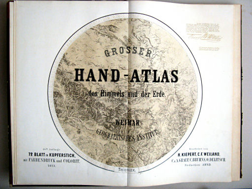 Hand-Atlas der Erde und des Himmels (1873)
Titelpagina