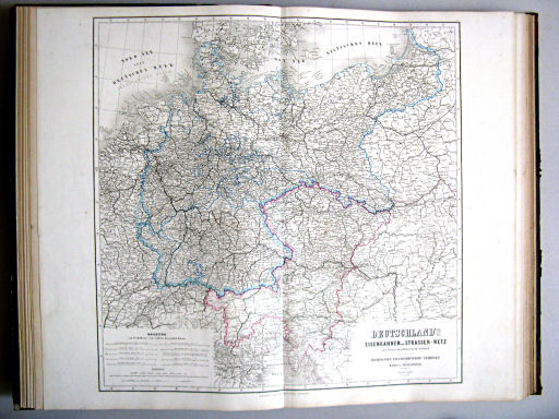 Hand-Atlas des Himmels und der Erde (1873)
10. Deutschland's Eisenbahnen und Strassen-Netz