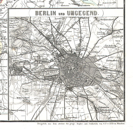 Hand-Atlas des Himmels und der Erde (1873)
15a. Berlin und Umgegend