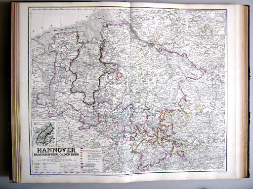 Hand-Atlas des Himmels und der Erde (1873)
18. Hannover, Braunschweig, Oldenburg und die Hansestädte