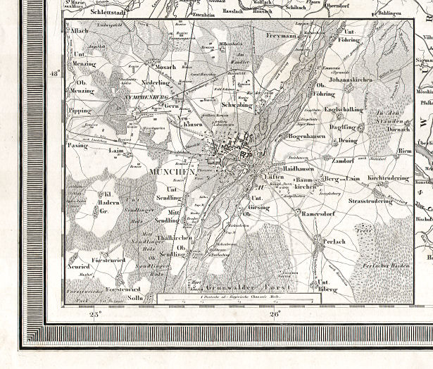 Hand-Atlas des Himmels und der Erde (1873)
23a. Umgebung von München
