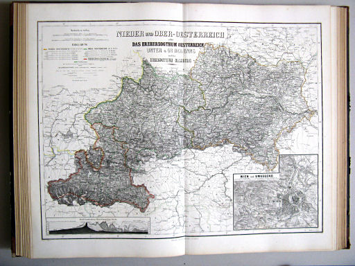 Hand-Atlas des Himmels und der Erde (1873)
26. Nieder- und Ober-Oesterreich oder das Erzherzogthum Oesterreich Unter & Ob der Enns und das Herzogthum Salzburg