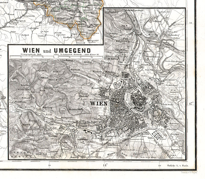 Hand-Atlas des Himmels und der Erde (1873)
26a. Wien und Umgegend