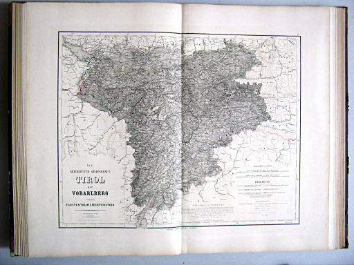 Hand-Atlas des Himmels und der Erde (1873)
30. Die gefürstete Grafschaft Tirol mit Vorarlberg und das Fürstenthum Liechtenstein