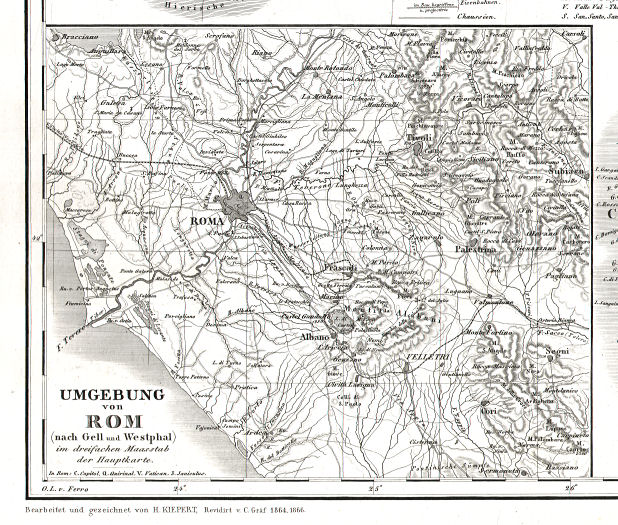 Hand-Atlas des Himmels und der Erde (1873)
34a. Umgebung von Rom