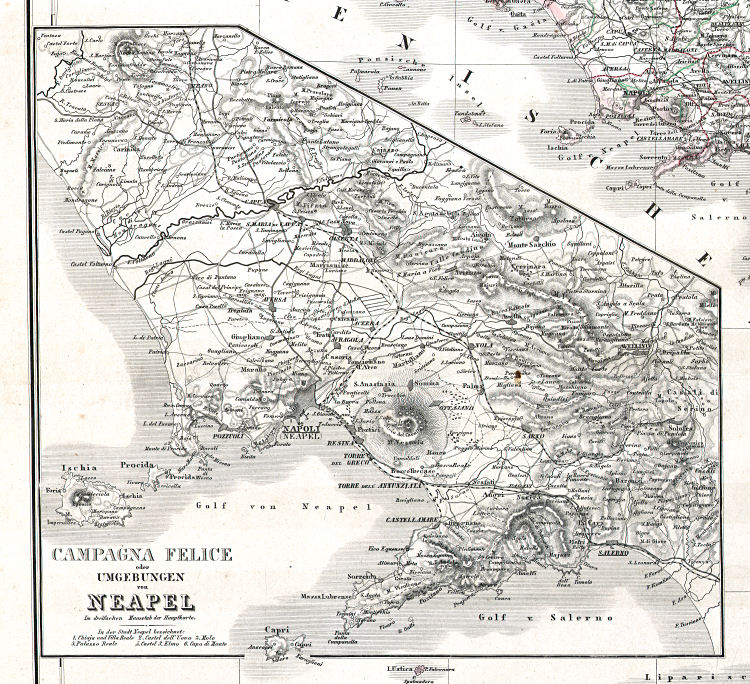 Hand-Atlas des Himmels und der Erde (1873)
35a. Campagna Felice oder Umgebungen von Neapel