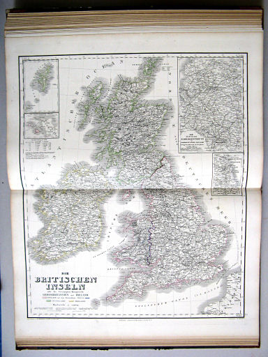 Hand-Atlas des Himmels und der Erde (1873)
42. Die Britischen Inseln oder die Vereinigten Königreiche Grossbritannien und Irland