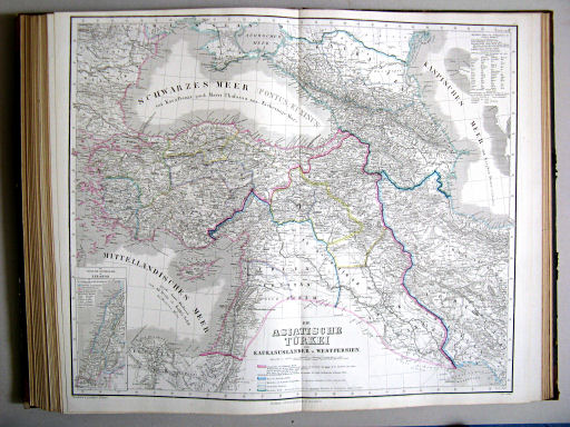 Hand-Atlas des Himmels und der Erde (1873)
51. Die Asiatische Türkei die Kaukasusländer u. West-Persien
