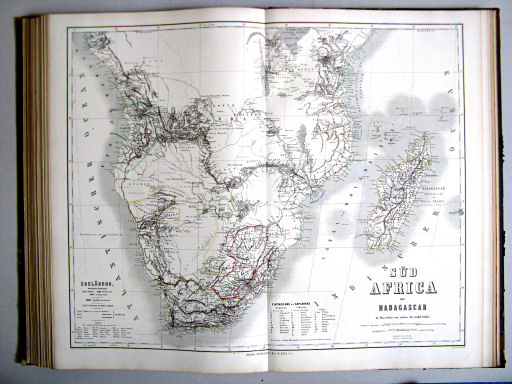 Hand-Atlas des Himmels und der Erde (1873)
58. Süd Africa mit Madagascar