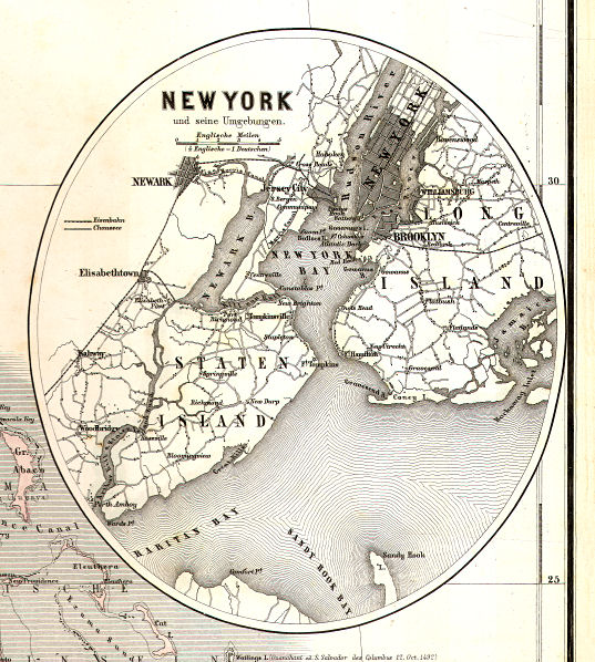 Hand-Atlas des Himmels und der Erde (1873)
62a. New-York und seine Umgebungen