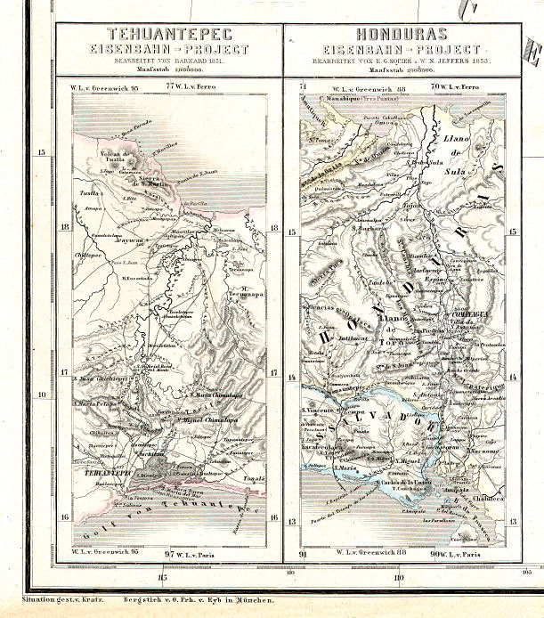 Hand-Atlas des Himmels und der Erde (1873)
63a. Tehuantepec Eisenbahn-Project
63b. Honduras Eisenbahn-Project