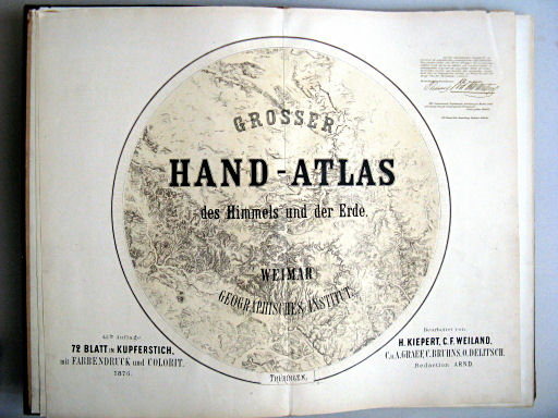 Hand-Atlas des Himmels und der Erde (1876)
Titelpagina / Title page