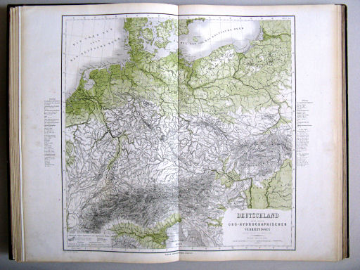 Hand-Atlas des Himmels und der Erde (1876)
9. Deutschland nach seinen oro-hydrographischen Verhältnissen