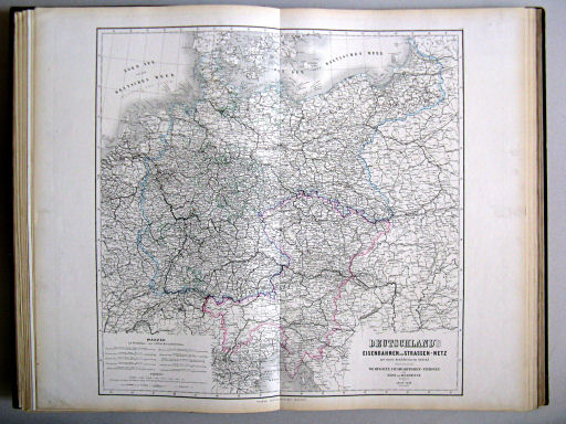 Hand-Atlas des Himmels und der Erde (1876)
10. Deutschland's Eisenbahnen und Strassen-Netz