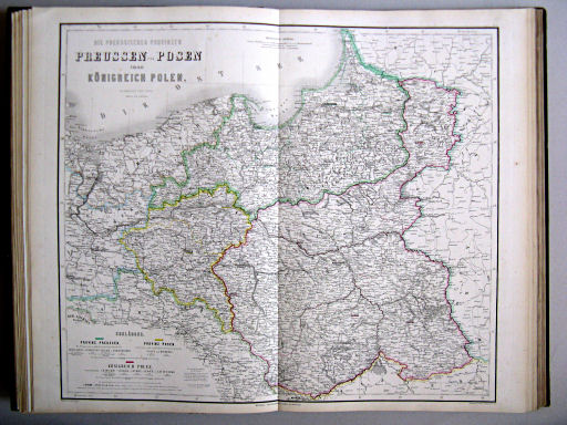 Hand-Atlas des Himmels und der Erde (1876)
12. Die Preussischen Provinzen Preussen und Posen und das Königreich Polen