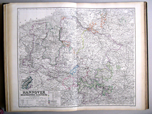 Hand-Atlas des Himmels und der Erde (1876)
18. Hannover, Braunschweig, Oldenburg und die Hansestädte